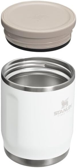 STANLEY Adventure To-Go Food Jar 18 oz | Vacuum Insulated Food Container | Wide Mouth Screw On Lid | Packable for Travel | Stainless Steel with Leakproof Lid | BPA-Free | Frost