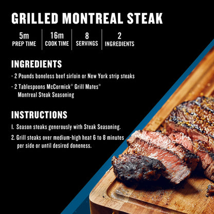 Grill Mates Montreal Steak Seasoning, 11.62 oz Bottle