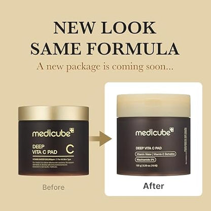 medicube Glow Boosting Duo - Deep Vitamin C Toner Pad and Capsule Cream