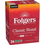 Folgers Classic Roast, Medium Roast Coffee, Keurig K Cup Pods, 24 Count Box