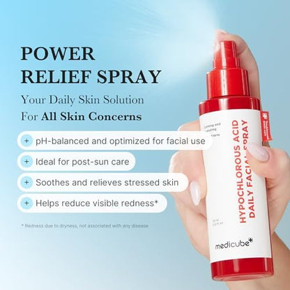 medicube Swipe & Spray Red Duo - Red Succinic Pad & Power Soothing Spray