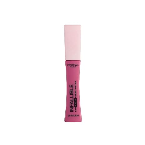 L’Oréal Paris Makeup Infallible Pro Matte Les Macarons Scented Matte Liquid Lipstick, Highly Pigmented, Longwear, Waterproof and Smudge Proof, Praline De Paris, 0.21 fl; oz.