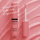 NYX Professional Makeup Butter Gloss, Non-Sticky Lip Gloss, Tiramisu, 0.27 Oz