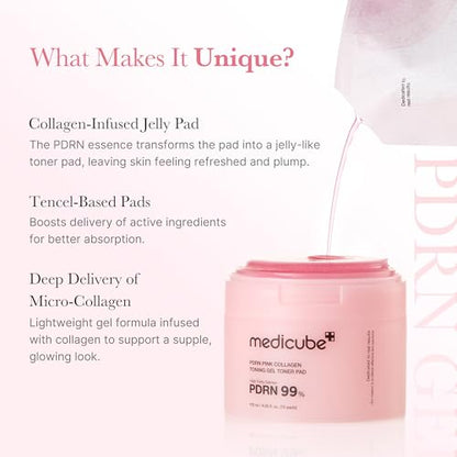 medicube PDRN Uneven Skin Care Duo - PDRN Cleansing Oil & Toner Pads