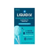 (2 pack) Liquid I.V. Blue Cotton Candy Hydration Multiplier Powdered Electrolyte Drink Mix, 6 Count Packets