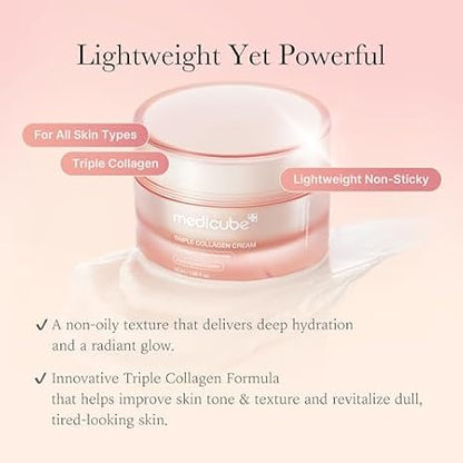 medicube Triple Collagen Prep & Glow Duo - Triple Collagen Cream and Toner