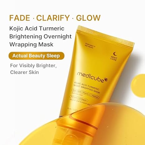 medicube Kojic Acid Wrapping Mask and Jelly Brush Set, Tone & Glow Care