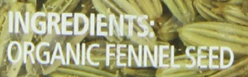 Simply Organic Whole Fennel Seed, 1,90 oz, Mild Sweet Flavor, Aromatic, Reminiscent of Licorice, Kosher (Pack of 2)