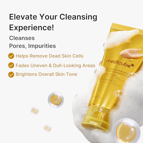 medicube Facial Cleanser Turmeric Capsule Foam Cleanser (Pack of 2)