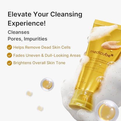 medicube Facial Cleanser Turmeric Capsule Foam Cleanser (Pack of 2)