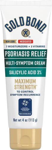 Gold Bond Multi-Symptom Psoriasis Relief Cream, 4 oz., for Itchy, Irritated & Scaling Skin (Pack of 2)