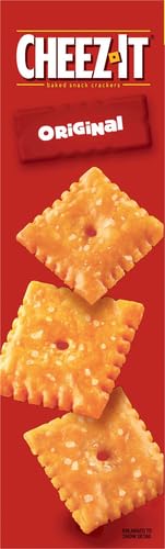 Cheez-It Cheese Crackers, Baked Snack Crackers, Lunch Snacks, Original, 21oz Box (1 Box) (Pack of 2)