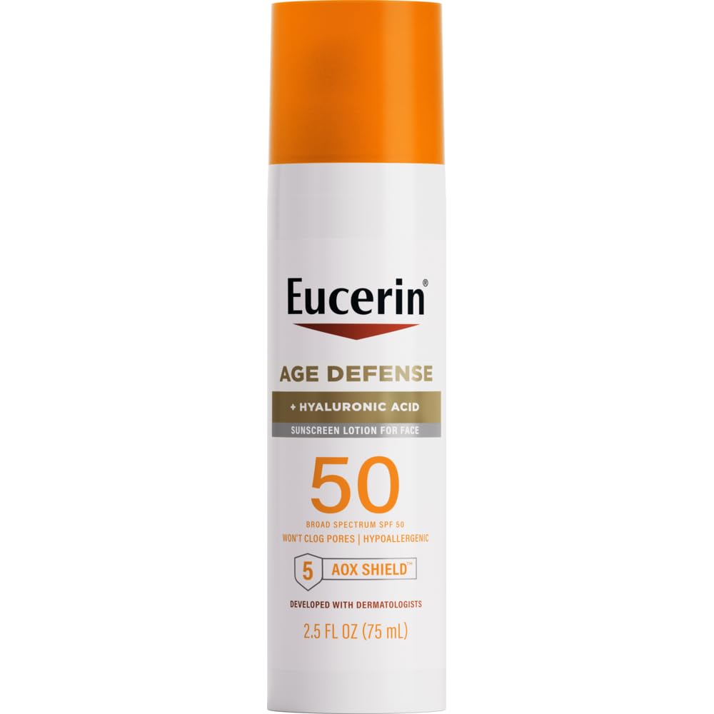 Eucerin Sun Age Defense Face Sunscreen Lotion SPF 50, 2.5 FL OZ