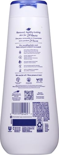 Dove Body Wash Deep Moisture For 24hr Lotion-Soft Skin Moisturizing Skin Cleanser with No Sulfates No Parabens 20 oz