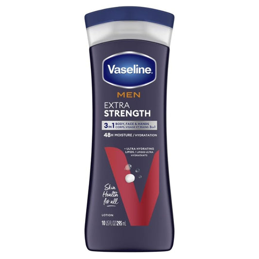 Vaseline Mens Extra Strength Lotion 10 Ounce (295ml) (2 Pack)