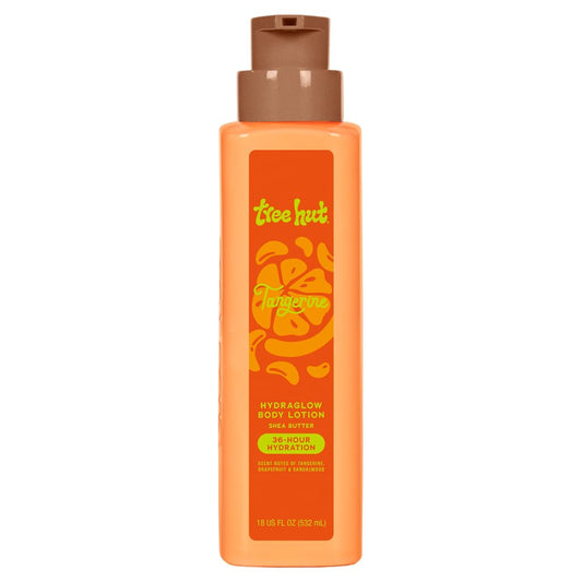 Tree Hut Hydraglow Body Lotion Tangerine, Bright Citrus Scent, Hydrating & Moisturizing Daily Lotion for Silky Soft, Glowing Skin, Lightweight Formula, 18 fl oz