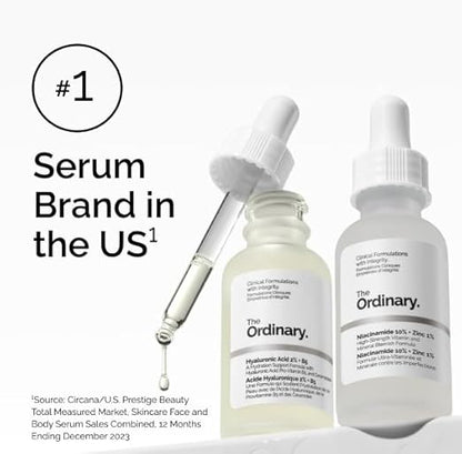 The Ordinary Multi-Peptide + Copper Peptides 1%, GHK-Cu Anti-Aging Serum for Fine Lines and Skin Elasticity (Pack of 2)