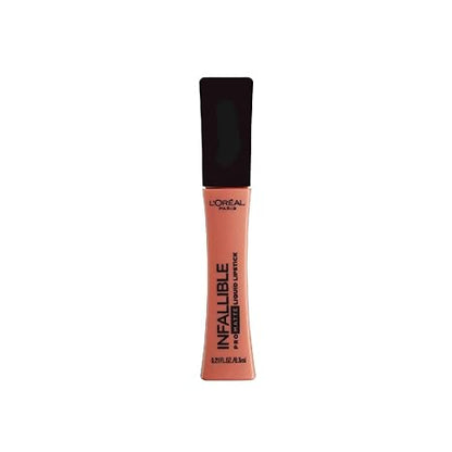 L’Oréal Paris Makeup Matte Lipstick, Infallible Pro-Matte Liquid Lipstick, Long Lasting Lightweight High Impact Color, Up to 16 Hours of Wear, Nudist, 0.2 fl.oz