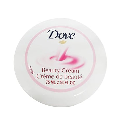 Dove Nourishing Body Care Face, Hand and Body Beauty Cream for Normal to Dry Skin Lotion for Women with 24 Hour Moisturization, 2.53 FL OZ (Pack of 6)