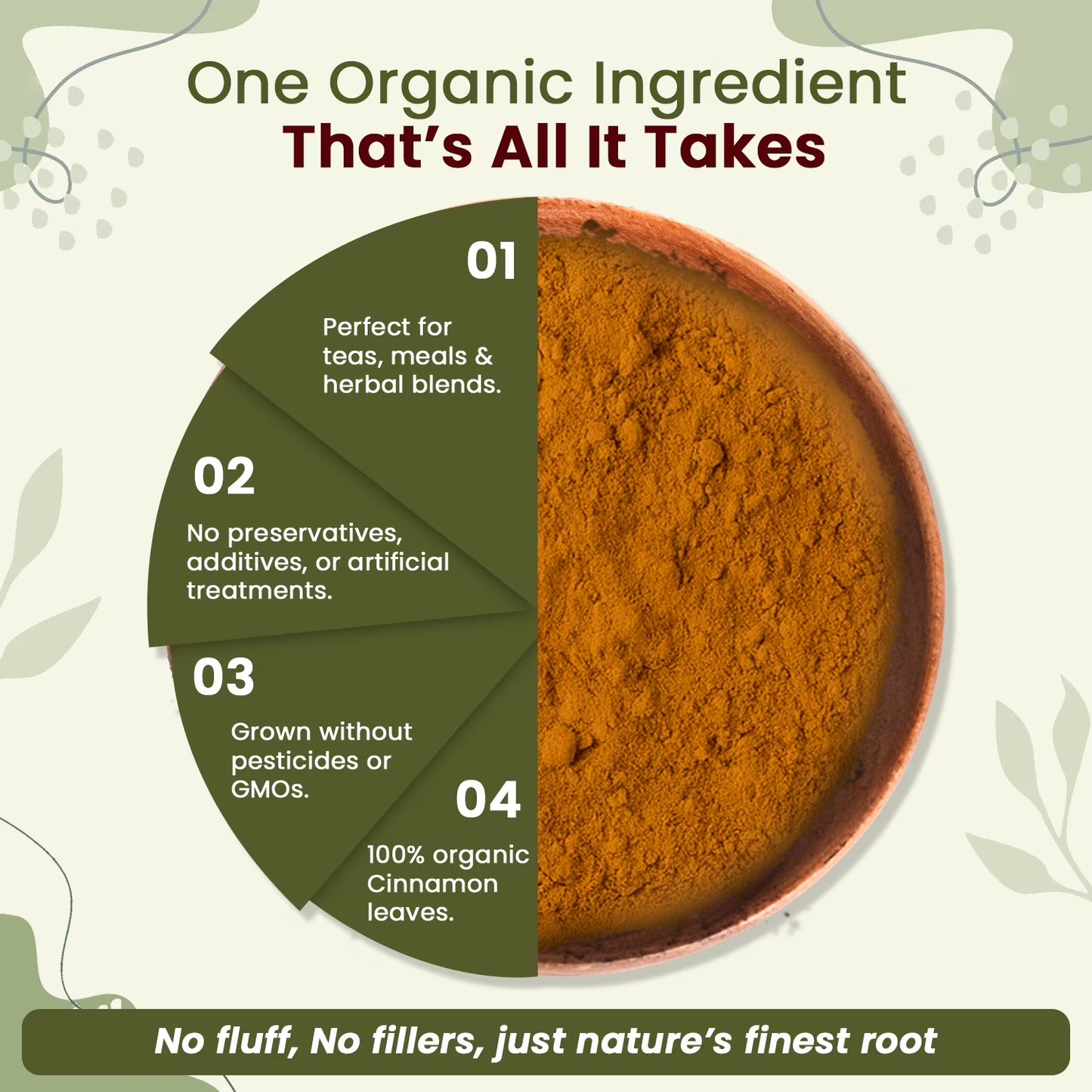 Organic Way True Ceylon Cinnamon Powder, Cinnamomum Verum, Organic, Kosher, Non-GMO, Gluten Free, (4 oz)