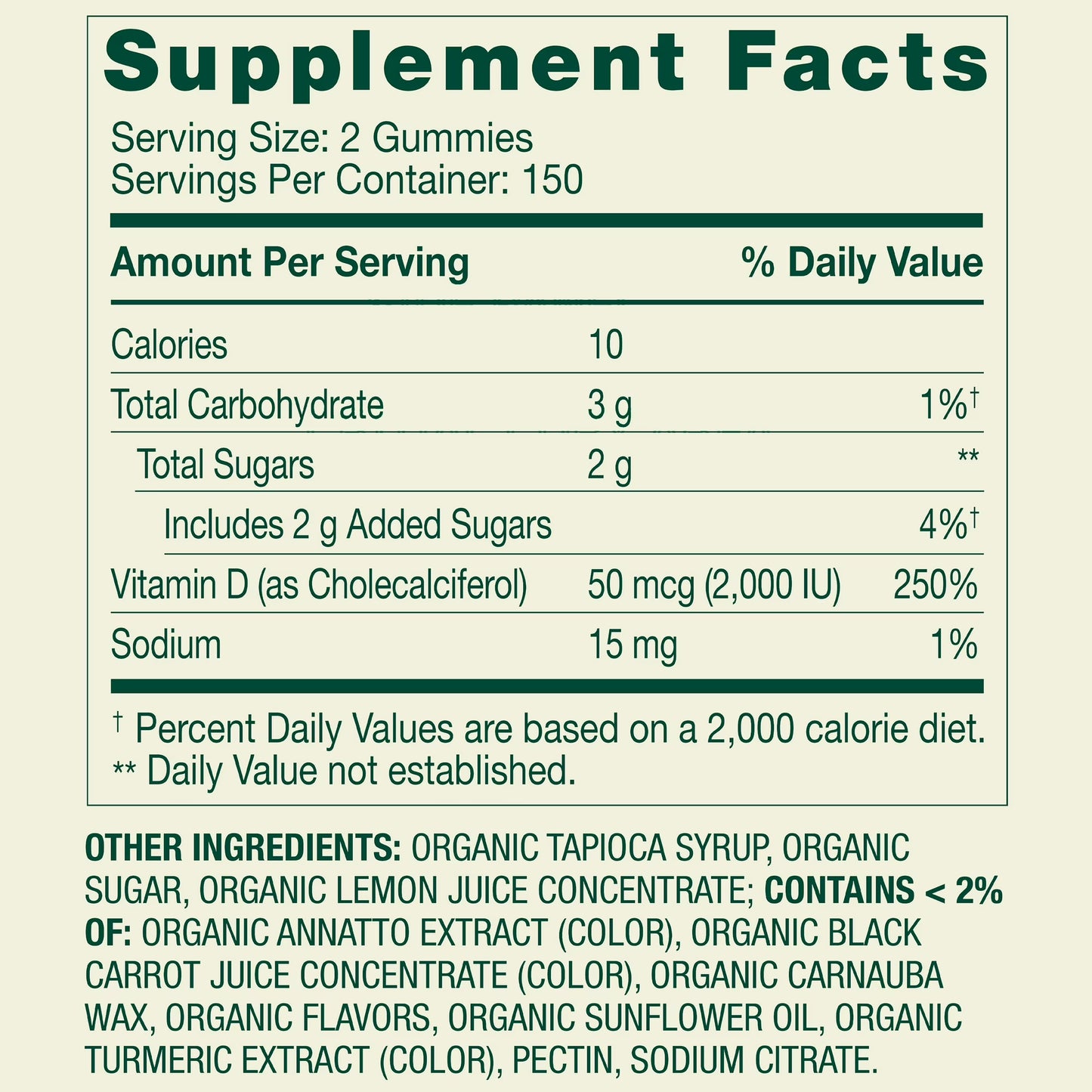 Spring Valley Vitamin D3 Gummies, 50 mcg, 300 Count, Assorted Fruits, Supplement Vegetarian Gummies for Bone and Immune Health