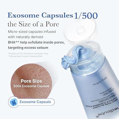 medicube Zero Pore Capsule Cleanser & Multi Pore Brush For Deep Cleansing