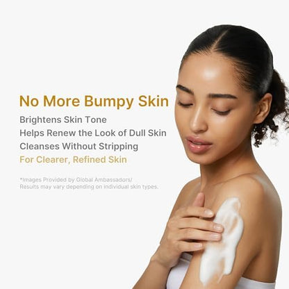 medicube Kojic Acid Body Wash & Prep Duo: Kojic Acid Turmeric Toner Pads and Turmeric Body Wash | Simple Cleanse & Swipe Routine for Glowing-Looking Body Skin