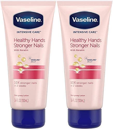 Vaseline Intensive Care Hand Cream Healthy Hands & Stronger Nails 3.4 Ounce - 2 Pack