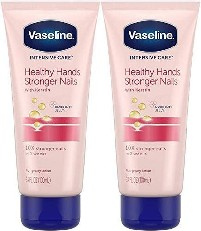 Vaseline Intensive Care Hand Cream Healthy Hands & Stronger Nails 3.4 Ounce - 2 Pack