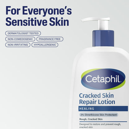 Cetaphil Skin Repair Lotion for Very Rough Cracked Skin, Unscented, 16 fl oz