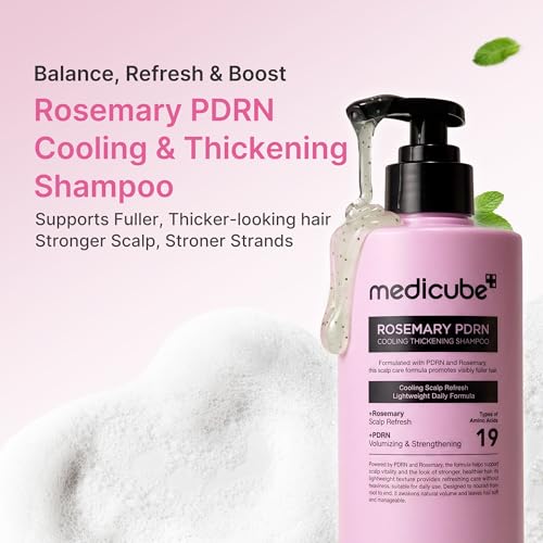 medicube Shampoo and Hair Mask Duo: Rosemary PDRN Shampoo and Hair Mask for Clarifying & Thickening and Damage Hair Care | Korean Hair Care