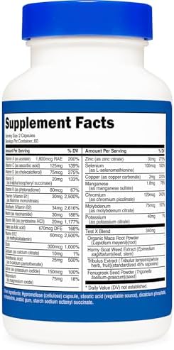 Nutricost Multivitamin for Men 120 Capsules, Vitamins and Minerals (Pack of 2)
