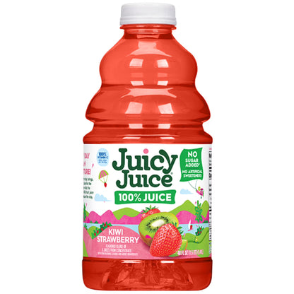 (4 pack) Juicy Juice 100% Juice, Kiwi Strawberry, 48 fl oz Bottle