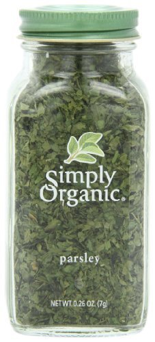 Simply Organic Parsley Flakes, 0.26-Ounce Jar, Fresh, Green-Leafy Taste, Vibrant Color Italian Parsley, Kosher, Organic (Pack of 2)