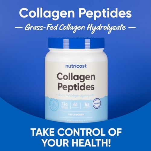 Nutricost Collagen Peptides Powder 1LB (454 G), Grass Fed Bovine