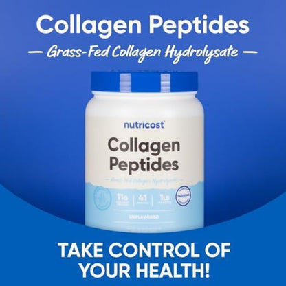 Nutricost Collagen Peptides Powder 1LB (454 G), Grass Fed Bovine