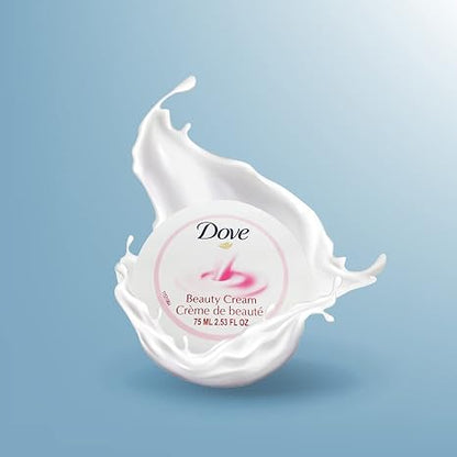 Dove Nourishing Body Care Face, Hand and Body Beauty Cream for Normal to Dry Skin Lotion for Women with 24 Hour Moisturization, 2.53 FL OZ (Pack of 6)