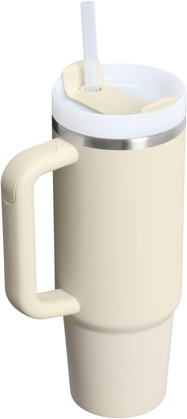 STANLEY Quencher H2.0 Flow State Tumbler, 30 oz, Toasted Almond