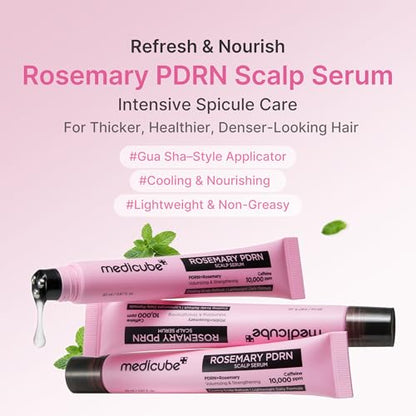 medicube Rosemary PDRN Korean Hair Care Set - Shampoo, Conditioner & Serum