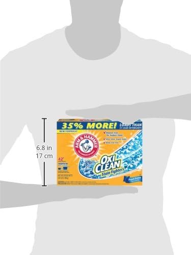 ARM & HAMMER Plus OxiClean Powder Laundry Detergent, Fresh Scent, 3.48 lbs