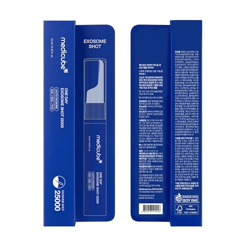 medicube Exosome Shot Zero 25,000 PPM Spicule Facial Serum | Liquid Skin Booster Serum | Exosome, AHA+BHA+PHA | Pore Care, Dead Skin Cells, Skin Texture | Korean Skincare, 0.43 fl.oz (Pack of 2)