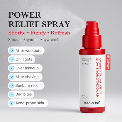 medicube Power Soothing Spray Duo - Hypochlorous Acid Full & Mini Set