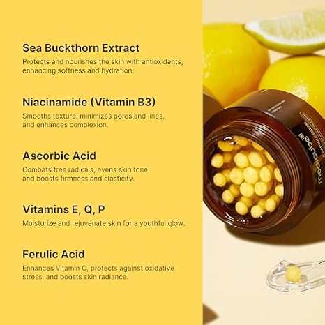 medicube Flawless Skin: Deep Vitamin C Golden Capsule Face Moisturizer and Zero Exosome Shot 7,500 PPM Spicule Facial Serum
