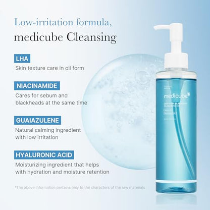 medicube Double Cleansing Duo - Zero Pore Cleansing Oil, Zero Foam Cleanser