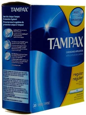 Tampax Tampons with Flushable Cardboard Applicator - Regular - 20 ct - 2 pk