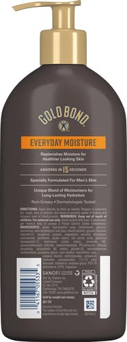 Gold Bond Men's Essentials Daily Body & Hand Lotion for Men, 14.5 Oz.
