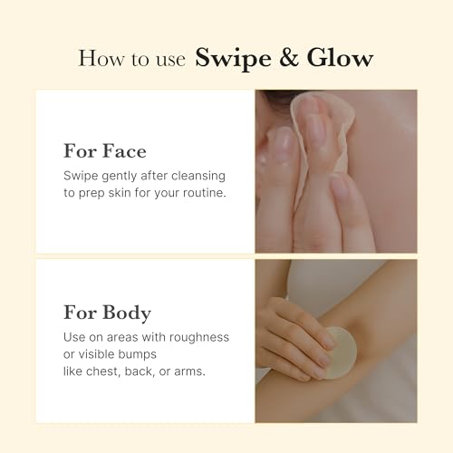 medicube Body Smoothing & Clarifying Duo: Turmeric Body Peel Shot & Kojic Acid Toner Pads | Gentle Body Exfoliation & Texture Care