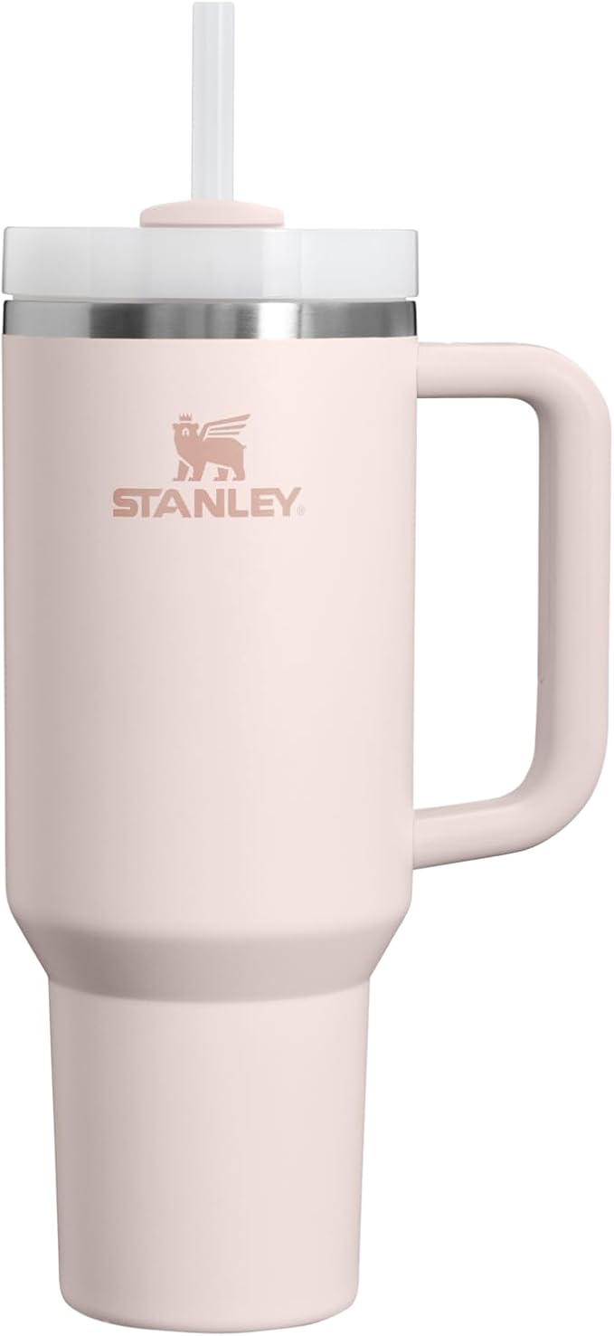 STANLEY Quencher H2.0 Flow State Tumbler, 40 oz, Rose Quartz 2.0
