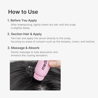 medicube Scalp Nourishment & Strengthening Duo: Deoxyribose Cooling Serum & Rosemary PDRN Nourishing Serum, Korean Hair Care