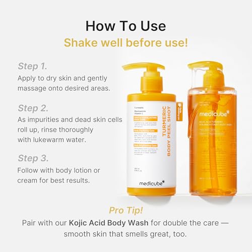 medicube Kojic Brightening Body Care Duo - Body Peel Shot & Body Wash